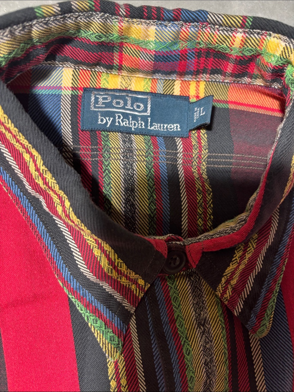 Polo Ralph Lauren Mens L Red Southwestern Indian Beacon Blanket Shirt Aztec - Picture 2 of 13